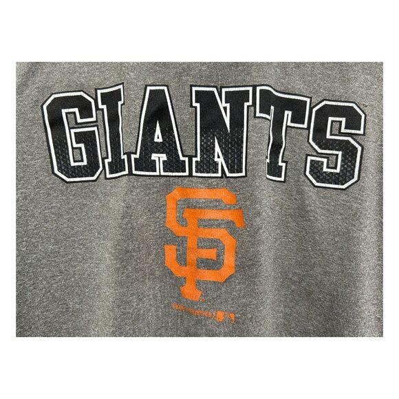 San Francisco Giants Boys Size S 6/7 T-Shirt Gray Short Sleeve Athletic Baseball - Picture 3 of 12